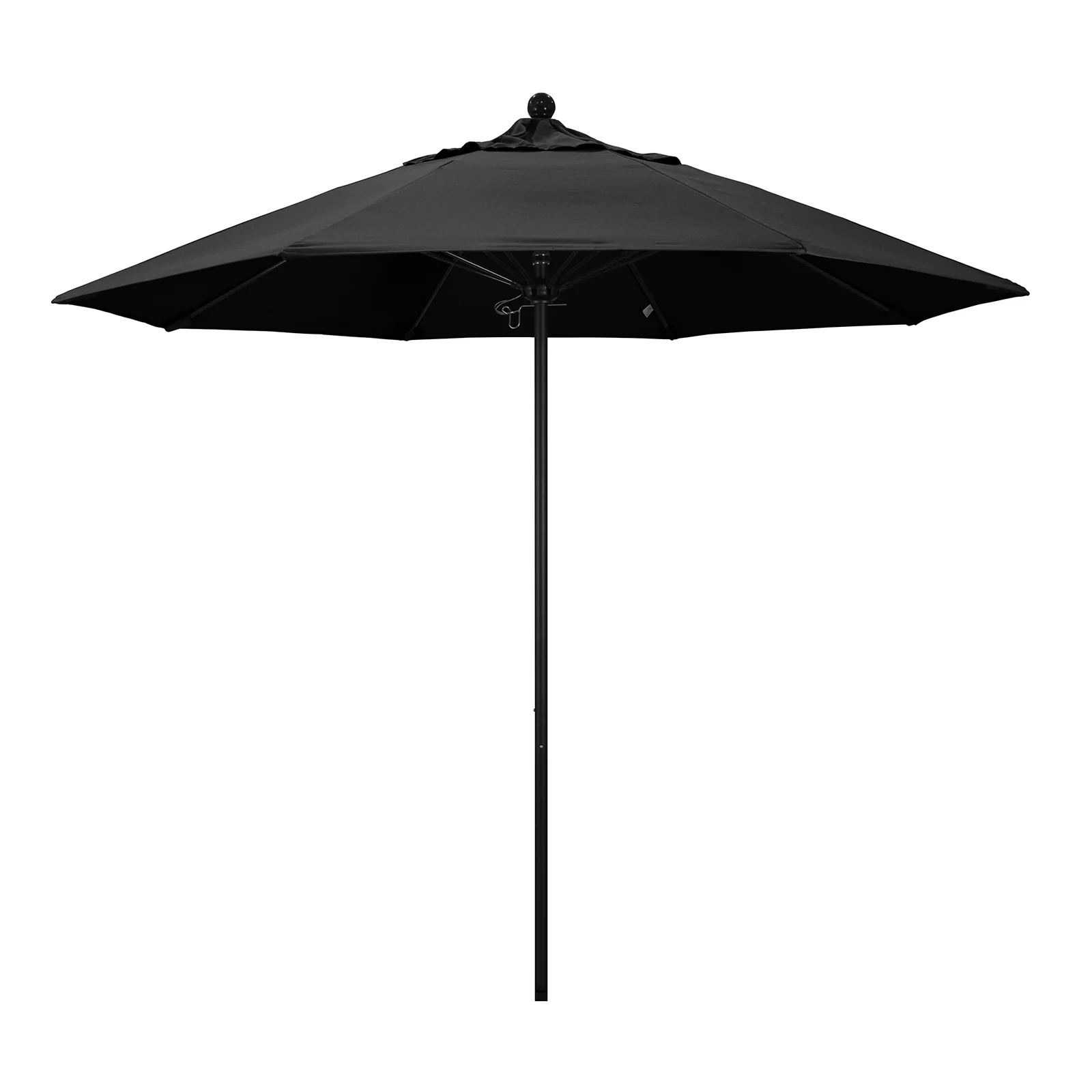 California Umbrella 9' Pole Push Lift w/ Black Aluminum Pole - Color Options - Image 3