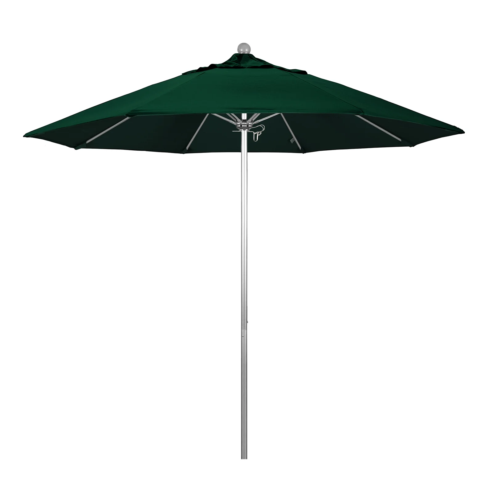 California Umbrella 9' Pole Push Lift w/ Silver Anodized Aluminum Pole - Color Options - Image 10