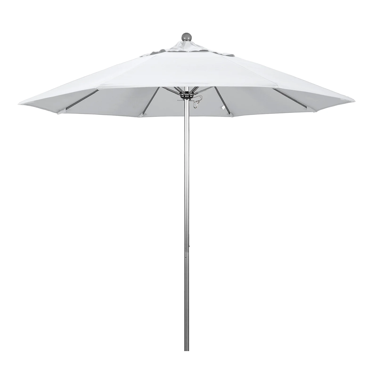 California Umbrella 9' Pole Push Lift w/ Silver Anodized Aluminum Pole - Color Options - Image 11