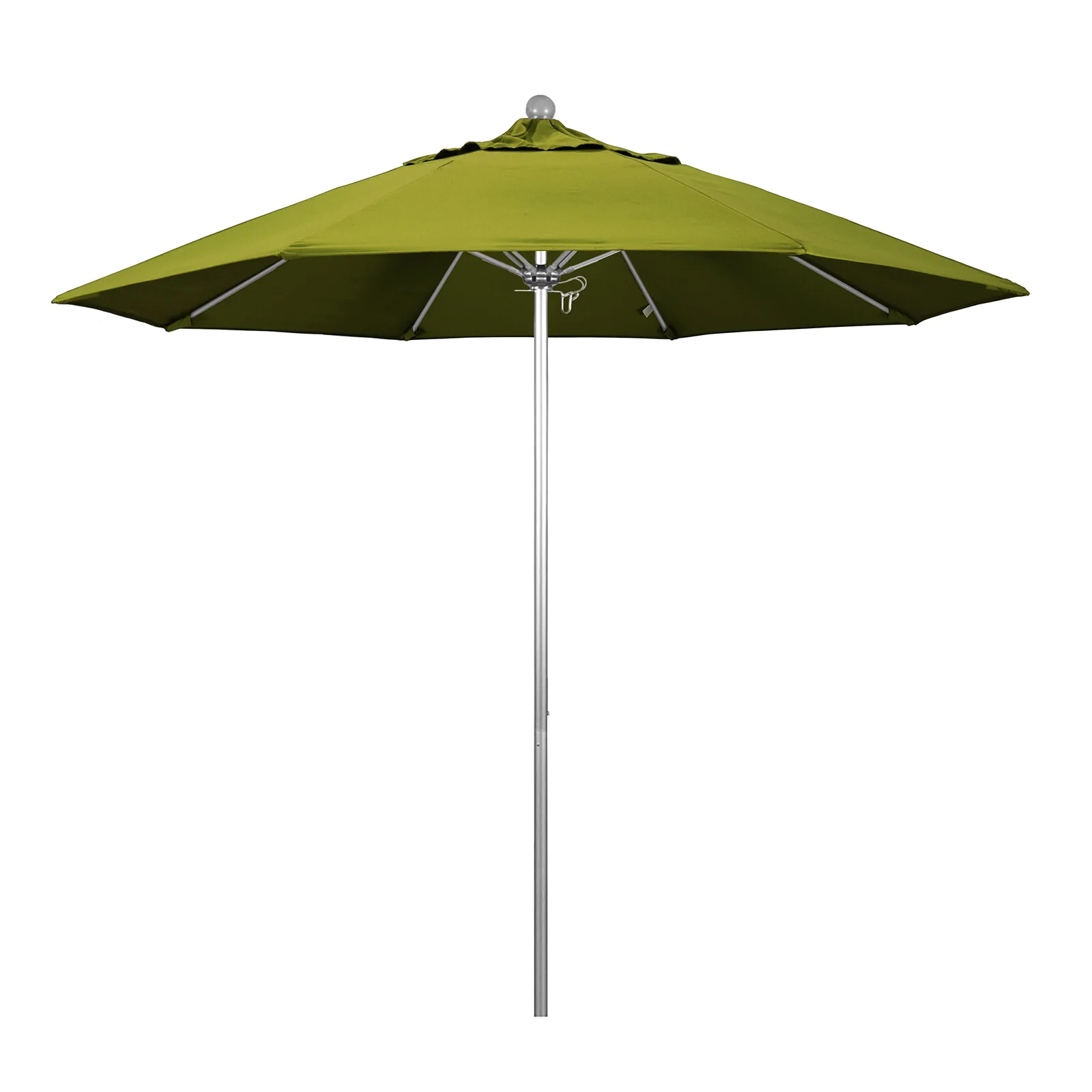 California Umbrella 9' Pole Push Lift w/ Silver Anodized Aluminum Pole - Color Options - Image 2