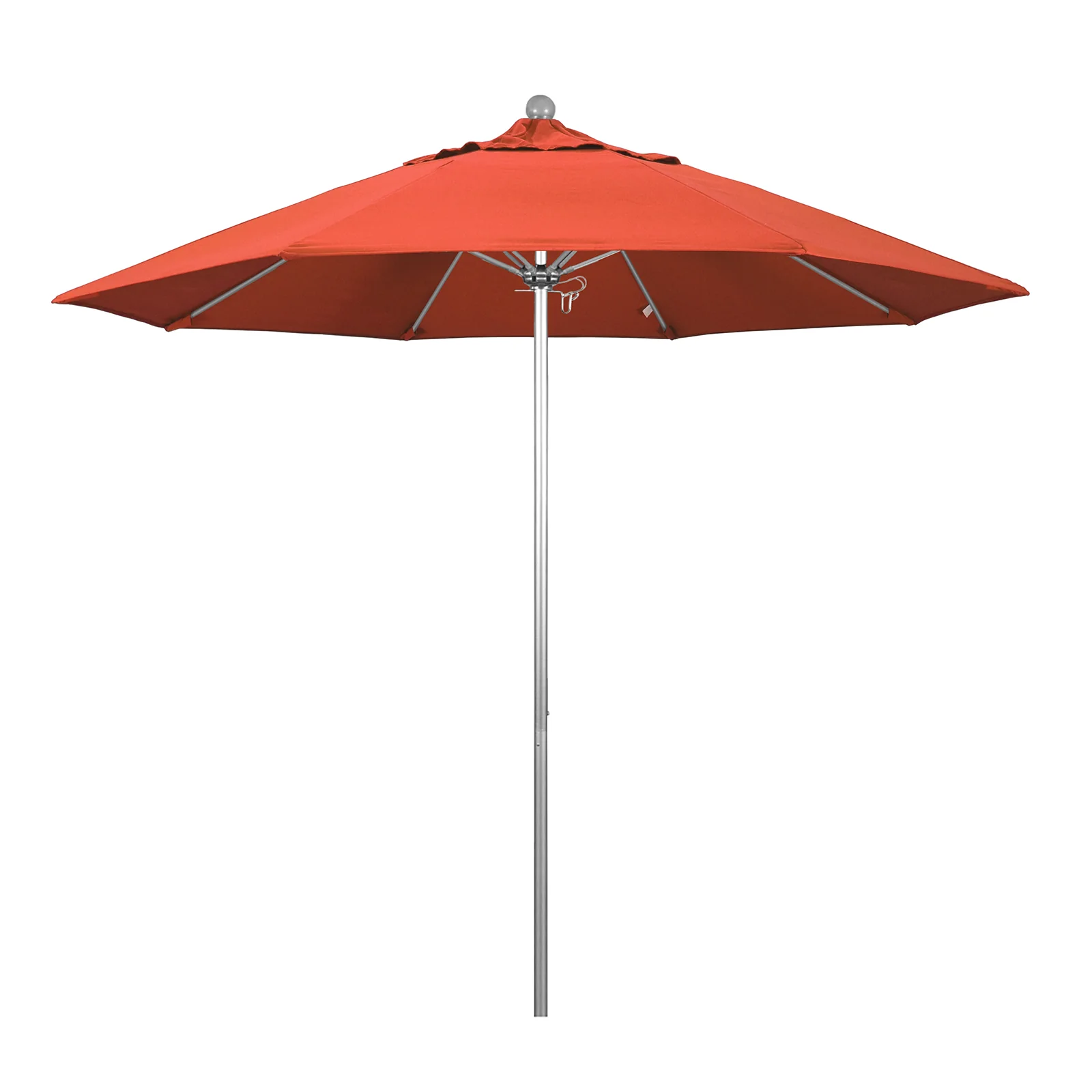 California Umbrella 9' Pole Push Lift w/ Silver Anodized Aluminum Pole - Color Options - Image 4