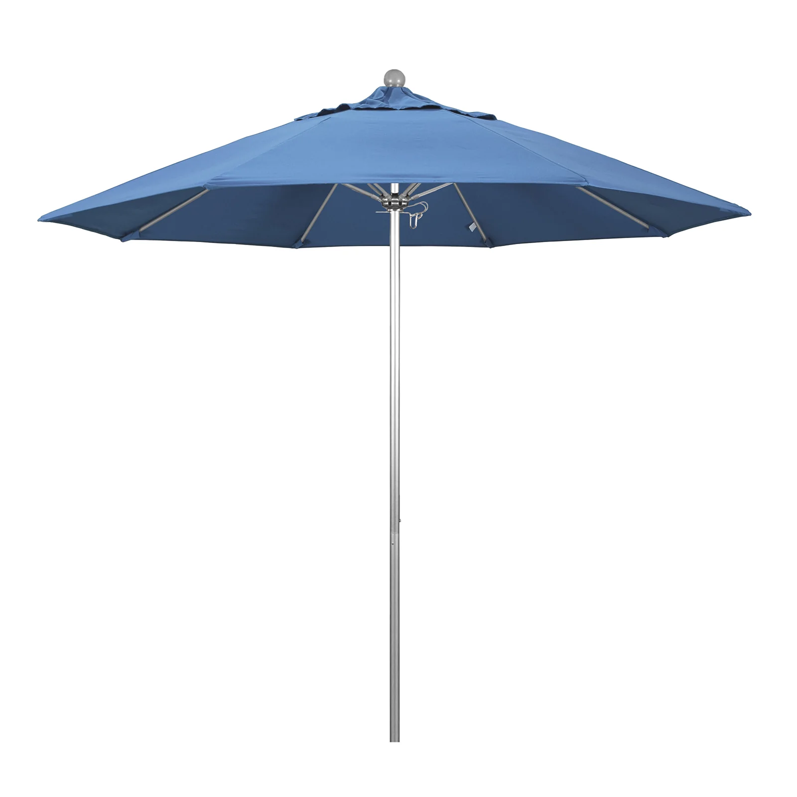 California Umbrella 9' Pole Push Lift w/ Silver Anodized Aluminum Pole - Color Options - Image 5