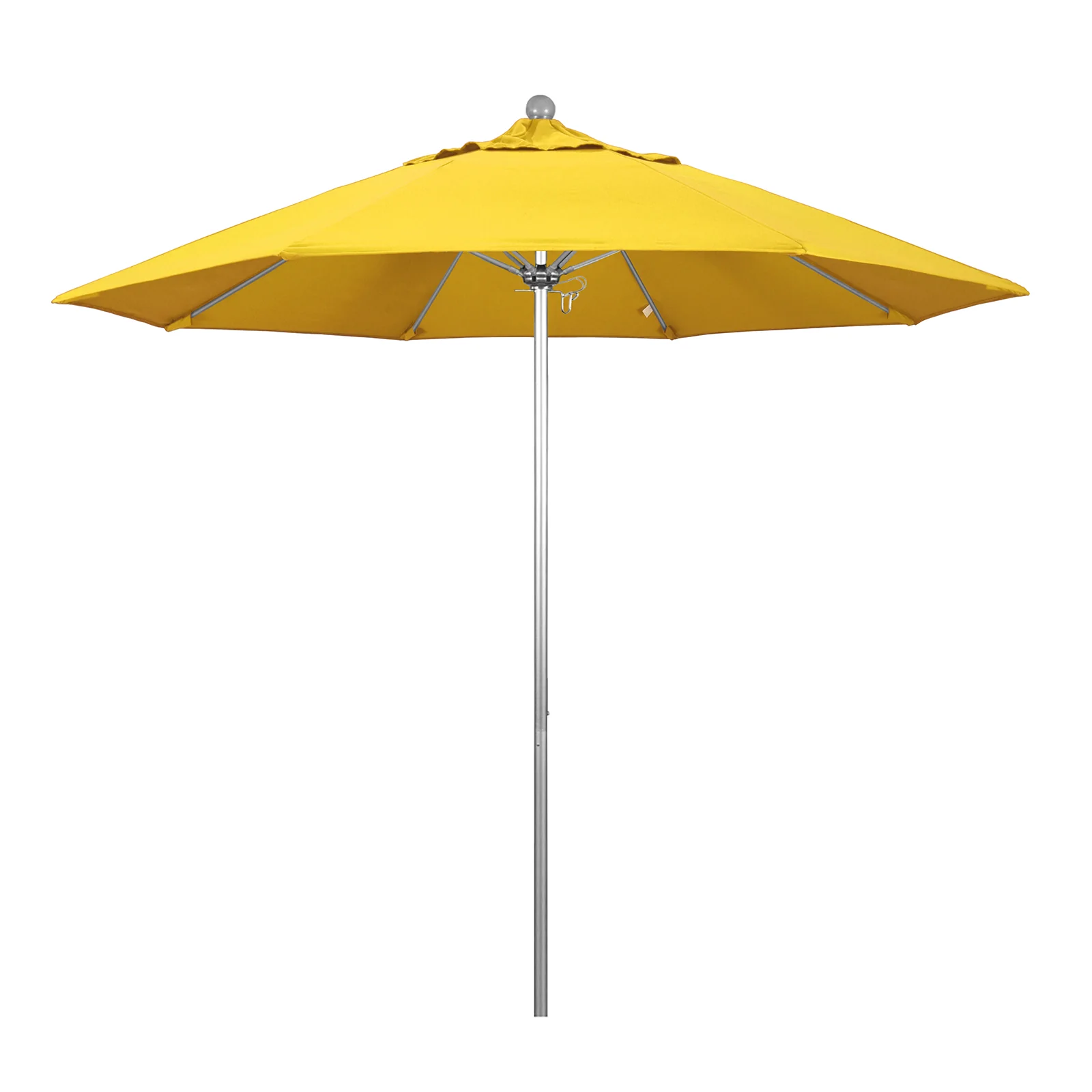California Umbrella 9' Pole Push Lift w/ Silver Anodized Aluminum Pole - Color Options - Image 6