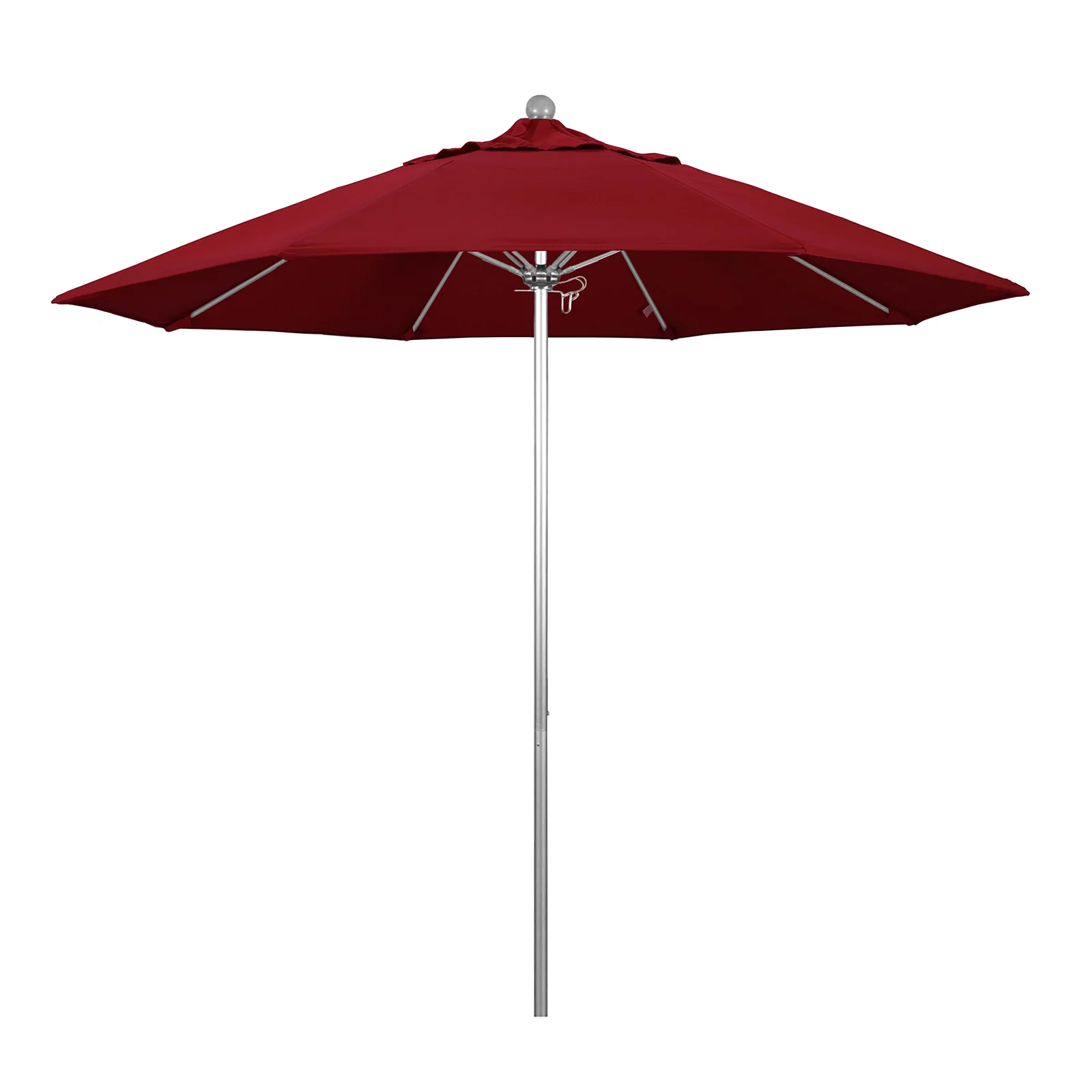 California Umbrella 9' Pole Push Lift w/ Silver Anodized Aluminum Pole - Color Options - Image 8