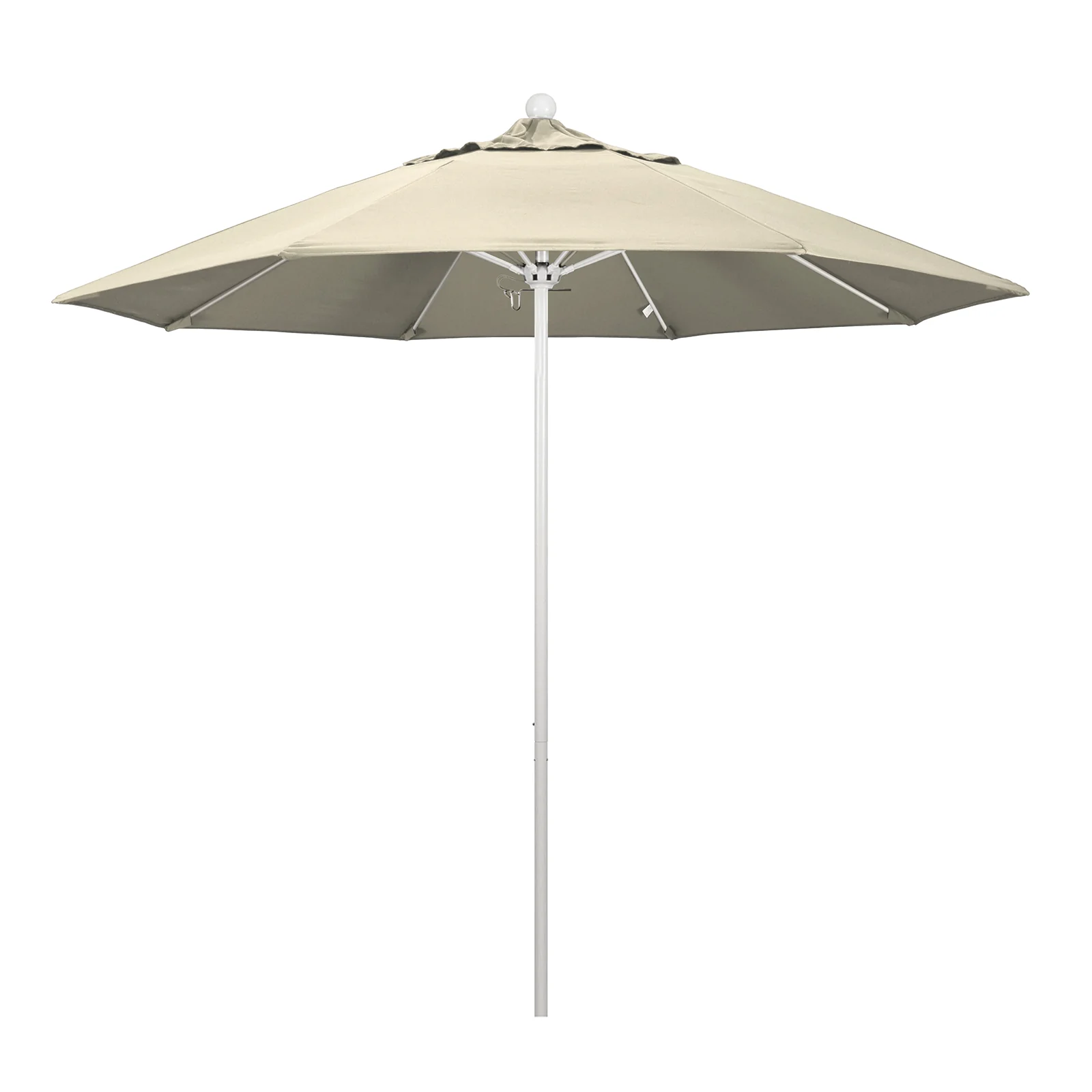 California Umbrella 9' Pole Push Lift w/ White Aluminum Pole - Color Options - Image 7