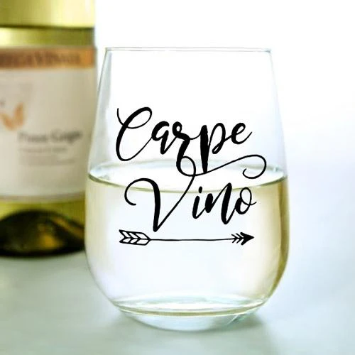 Carpe Vino Stemless Wine Glass - 17oz - Image 2