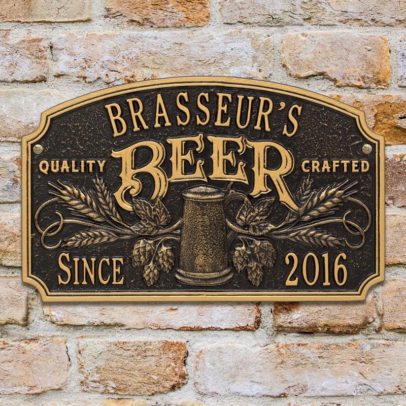 Cast Aluminum Plaque - "Arch" Quality Crafted Beer - CUSTOMIZABLE - Image 3