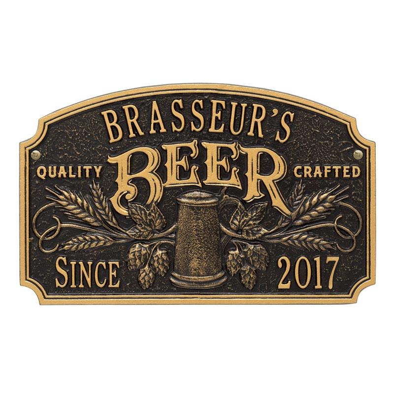 Cast Aluminum Plaque - "Arch" Quality Crafted Beer - CUSTOMIZABLE - Image 4