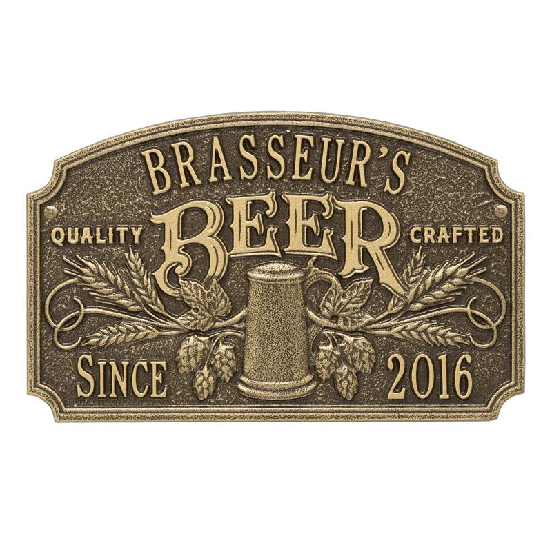 Cast Aluminum Plaque - "Arch" Quality Crafted Beer - CUSTOMIZABLE - Image 5
