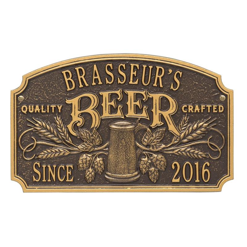 Cast Aluminum Plaque - "Arch" Quality Crafted Beer - CUSTOMIZABLE - Image 9