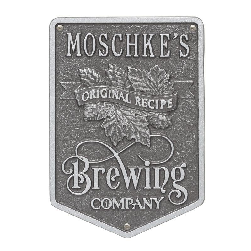 Cast Aluminum Plaque - Brewing Company "Original Recipe" Design - CUSTOMIZABLE - Image 4
