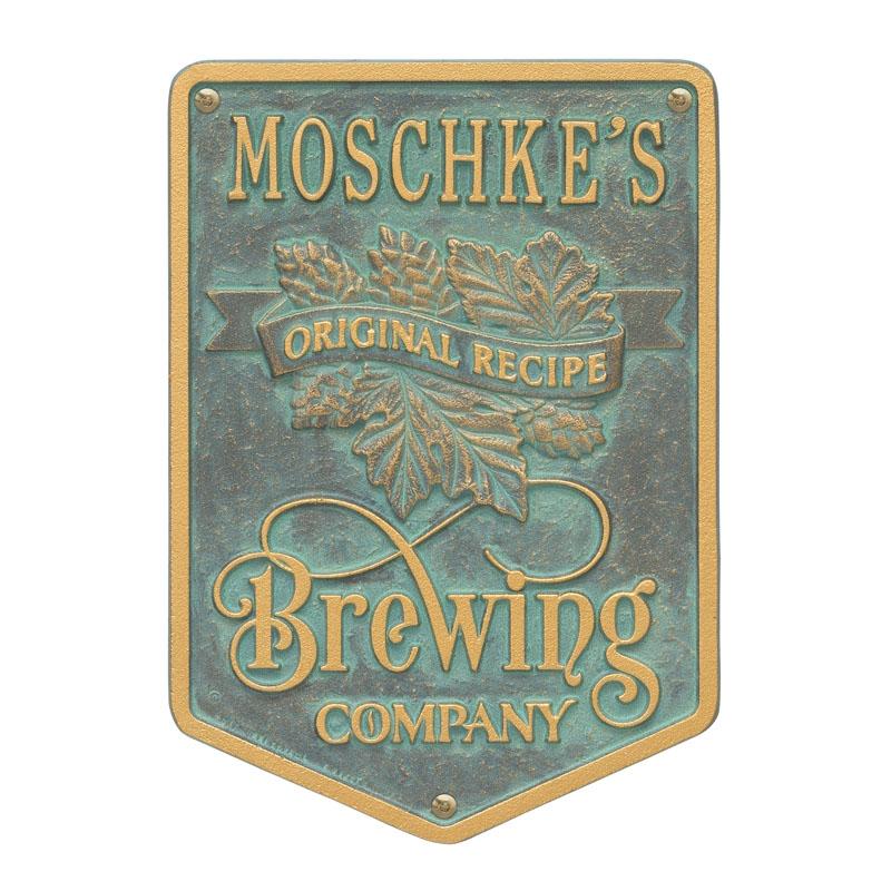 Cast Aluminum Plaque - Brewing Company "Original Recipe" Design - CUSTOMIZABLE - Image 6
