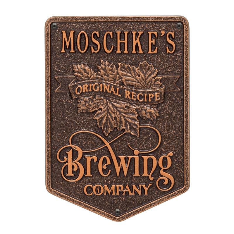 Cast Aluminum Plaque - Brewing Company "Original Recipe" Design - CUSTOMIZABLE - Image 8