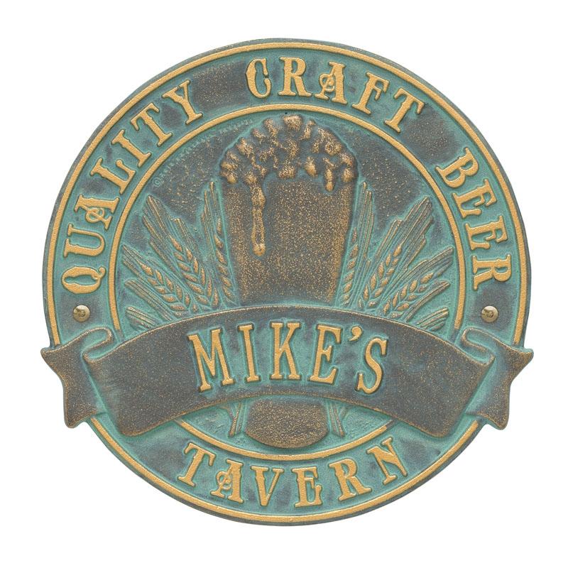 Cast Aluminum Plaque - "Round" Quality Craft Beer - CUSTOMIZABLE - Image 6