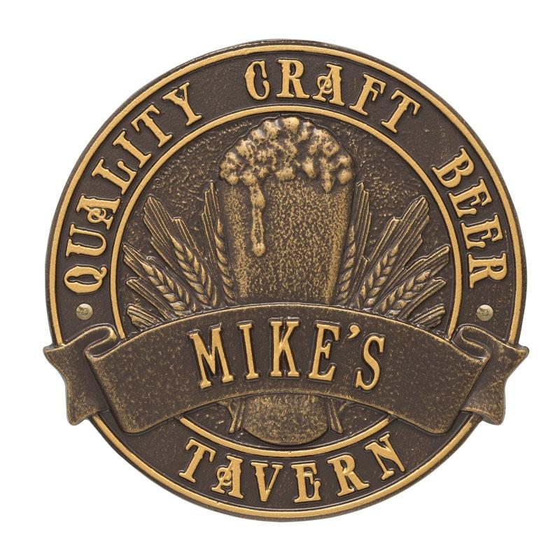 Cast Aluminum Plaque - "Round" Quality Craft Beer - CUSTOMIZABLE - Image 8