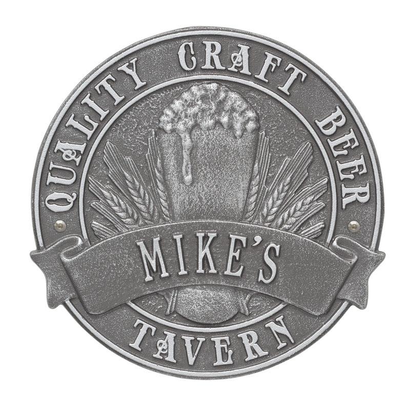 Cast Aluminum Plaque - "Round" Quality Craft Beer - CUSTOMIZABLE - Image 9