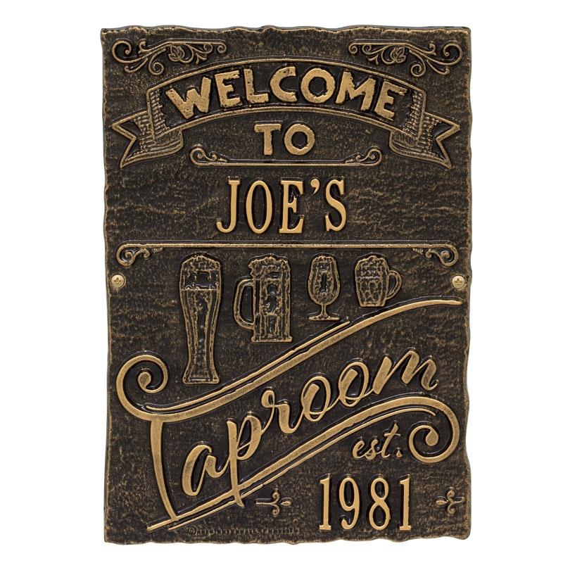 Cast Aluminum Plaque - Taproom Brew Pub Design - CUSTOMIZABLE - Image 9