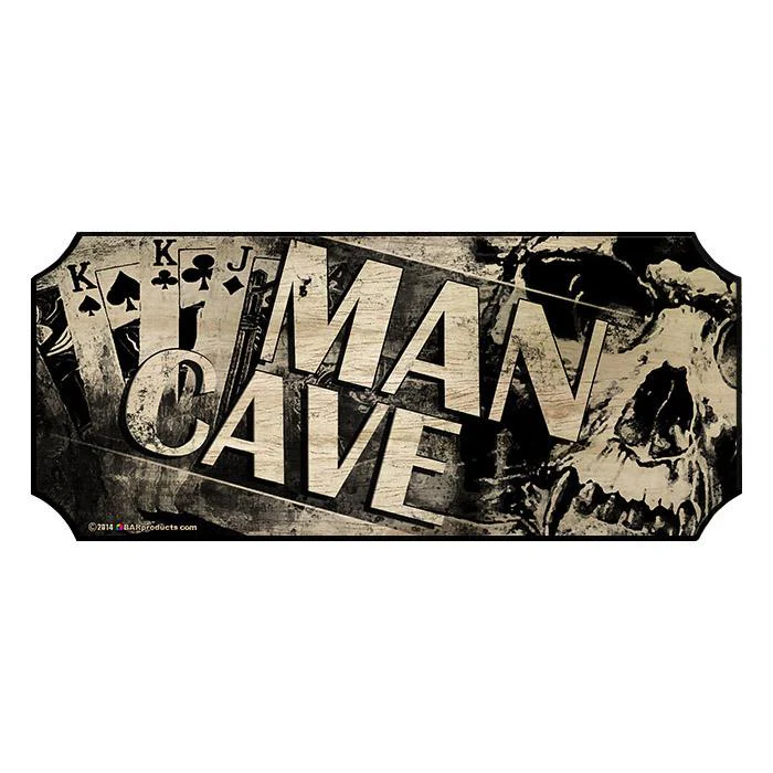 Man Cave - Wood Plaque Kolorcoat™ Bar Sign