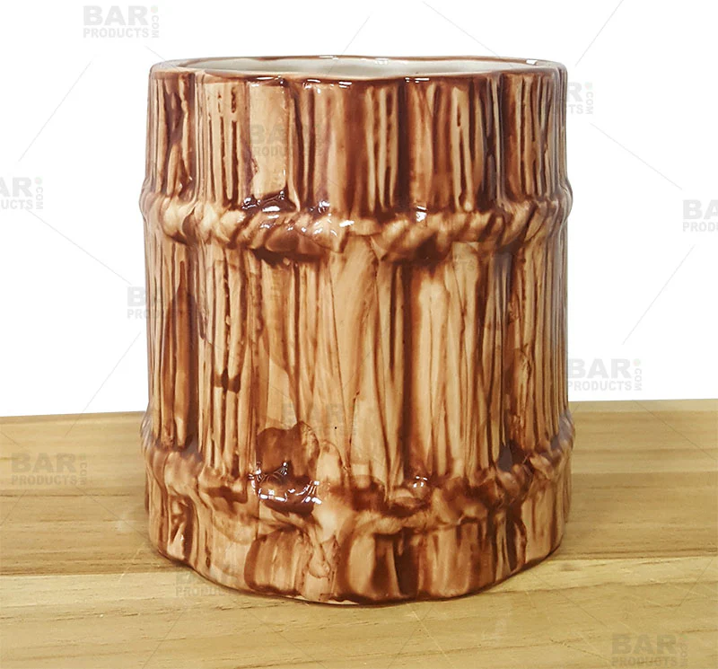 Ceramic Rum Barrel Tiki Mug - 12 oz - Image 3