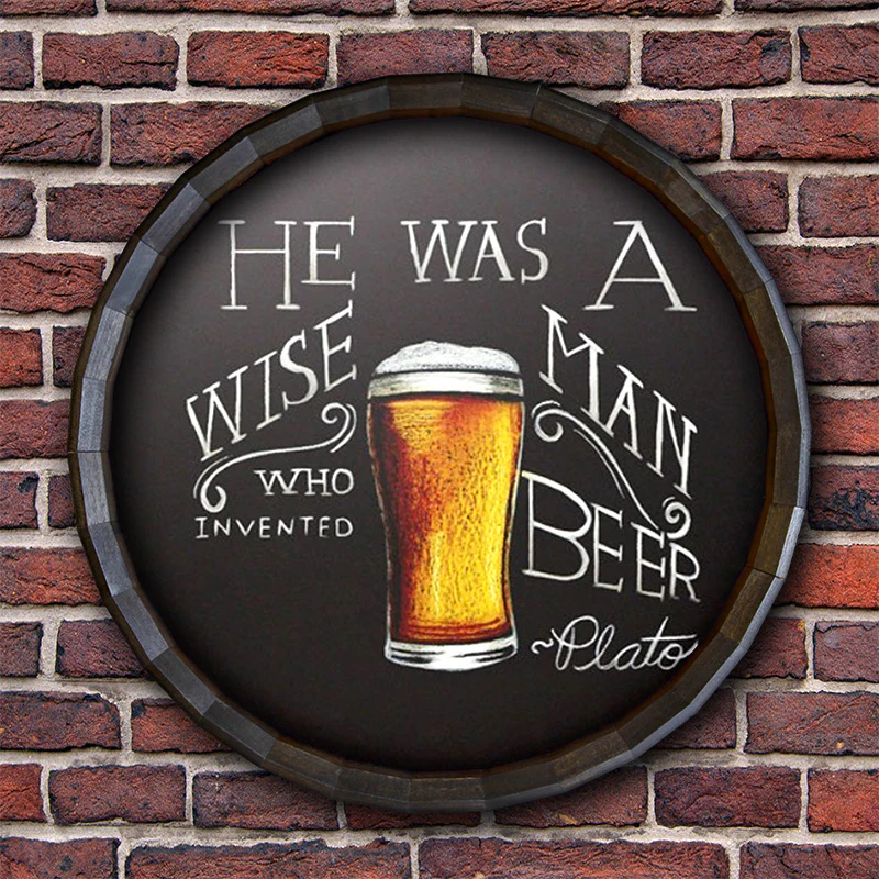 Chalkboard Barrel Top Tavern Sign - Image 3