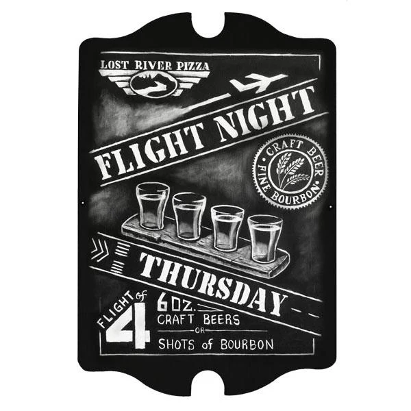 Chalkboard Wood Tavern Sign