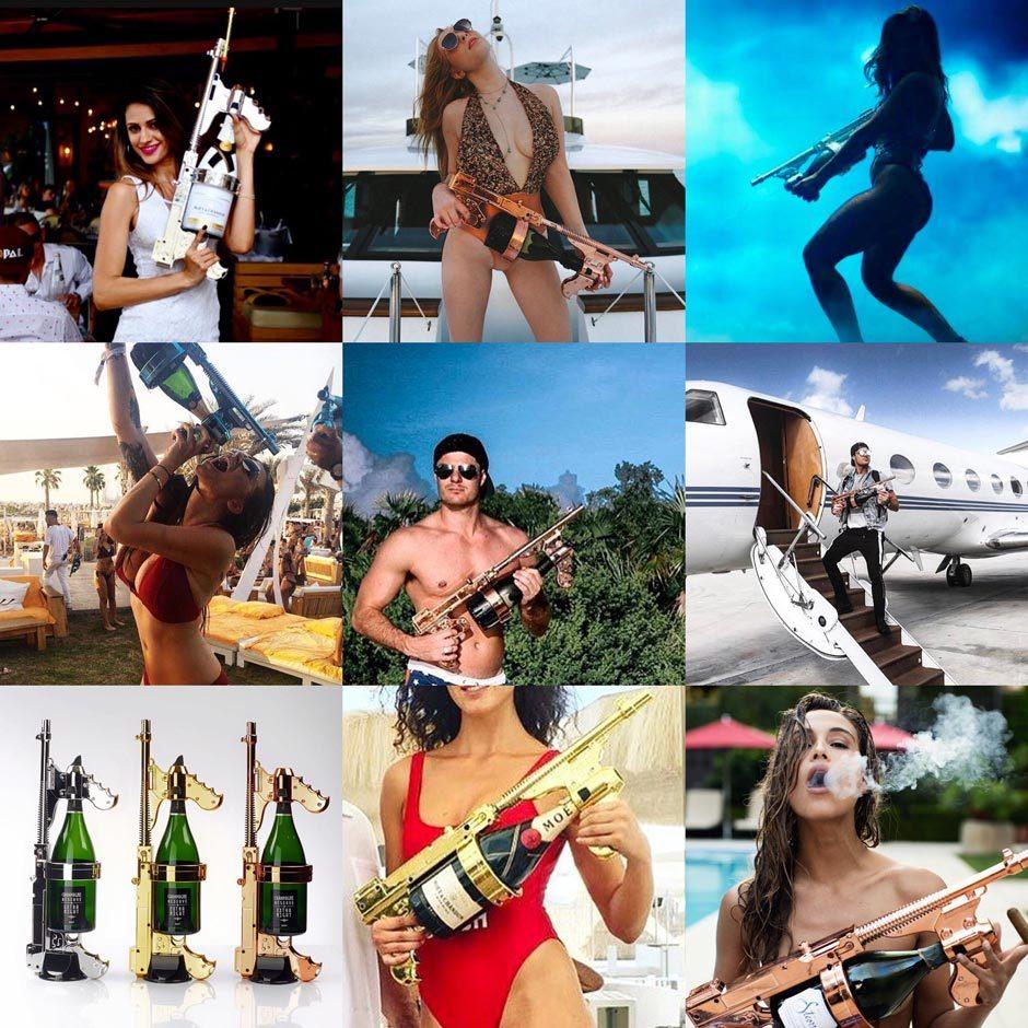 Champagne Gun w / Gun Adapter - Color Options - Image 2