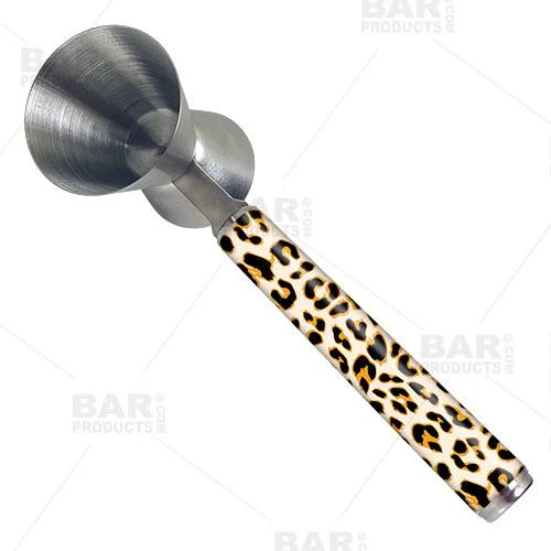 Cheetah Jigger with Printed Handle Design - .75oz x 1.25oz - Image 4