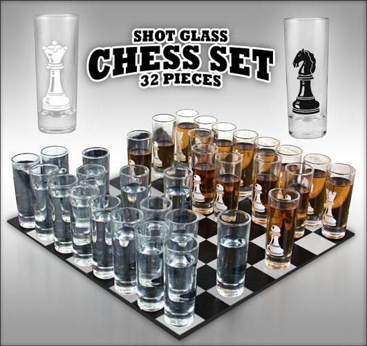 Chess Set - 2 ounce Shot Glass (32 piece) - Image 2