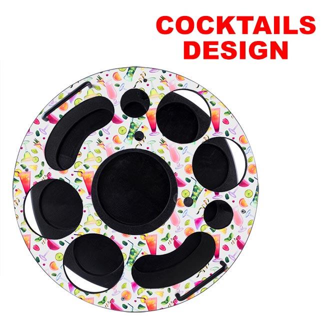 CHOOSE YOUR PATTERN - 18 inch Bottle VIP Service Tray - Made of Wood - Image 13