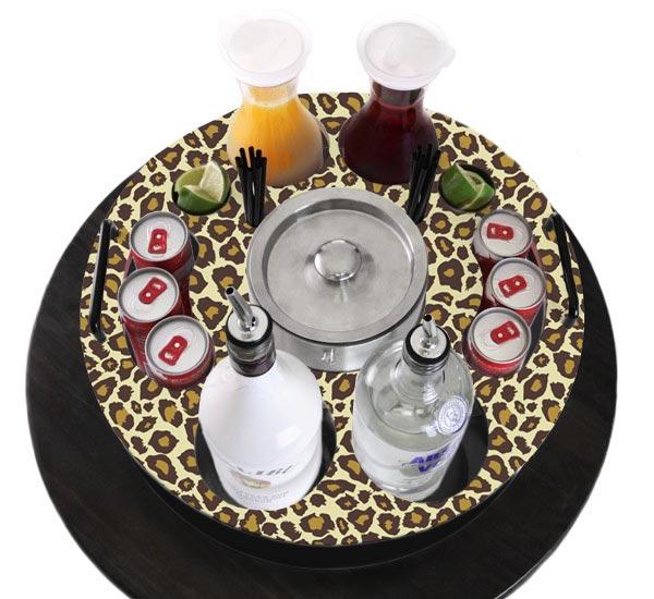 CHOOSE YOUR PATTERN - 18 inch Bottle VIP Service Tray - Made of Wood - Image 3