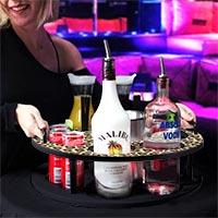 CHOOSE YOUR PATTERN - 18 inch Bottle VIP Service Tray - Made of Wood - Image 4