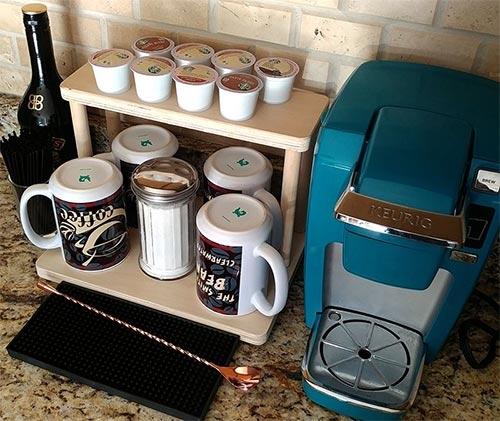 CHOOSE YOUR PATTERN - Counter Caddies™ - 12 INCH STRAIGHT UNIT w/ K-Cup Holes - Image 18