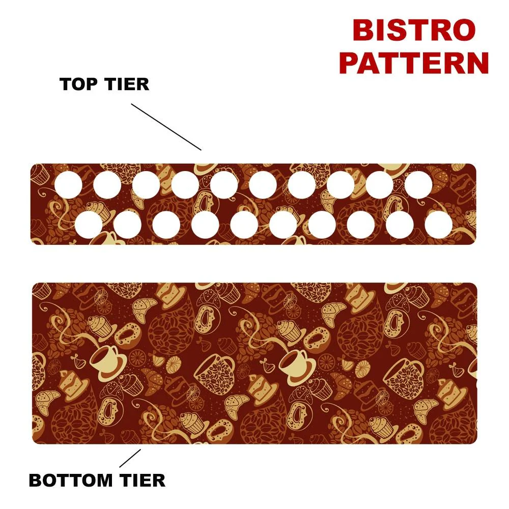 CHOOSE YOUR PATTERN - Counter Caddies™ - 24 INCH STRAIGHT UNIT w/ K-Cup Holes - Image 15