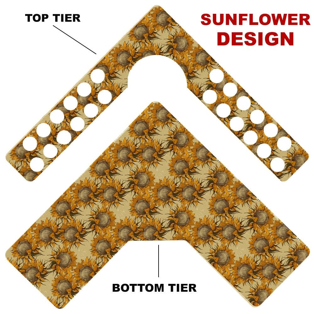 CHOOSE YOUR PATTERN - Counter Caddies™ - Corner Unit w/ K-Cup Holes and Trash Can Inset - Image 11