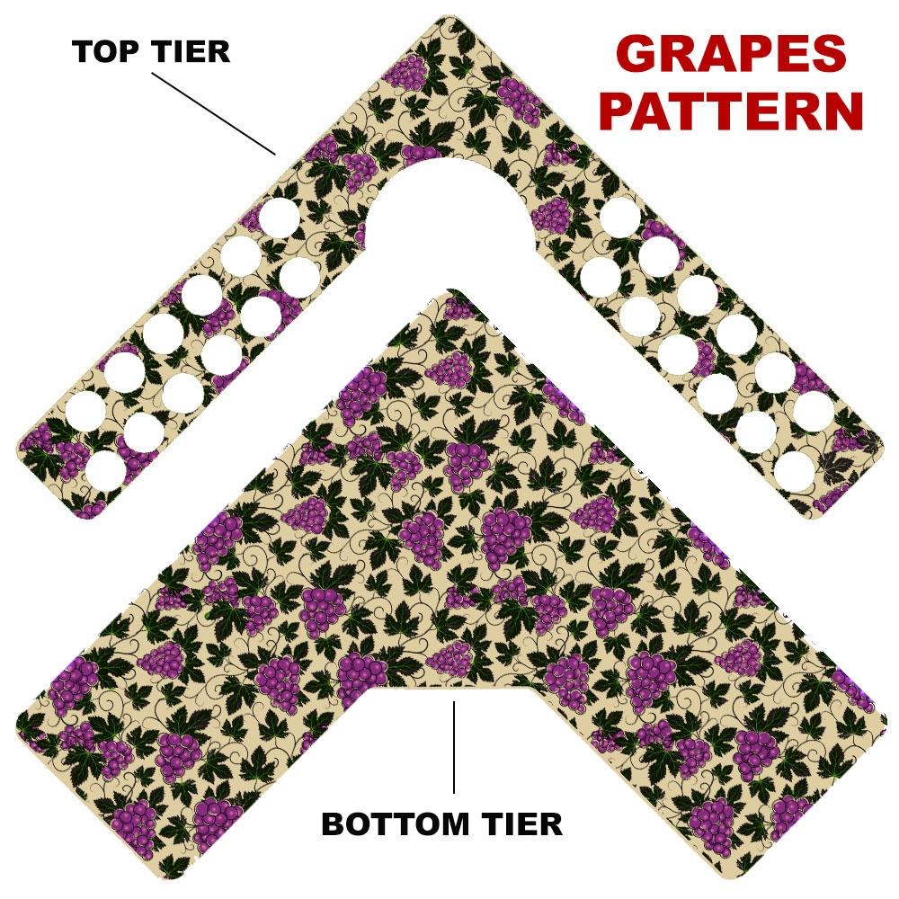 CHOOSE YOUR PATTERN - Counter Caddies™ - Corner Unit w/ K-Cup Holes and Trash Can Inset - Image 5