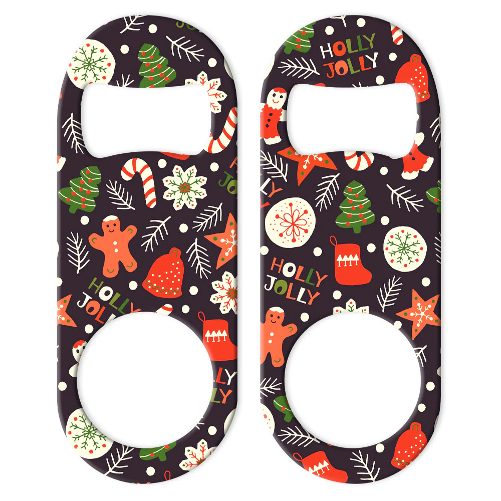 Christmas Pattern Mini Bottle Openers - Sold in Packs of 3 or Individually - Image 5