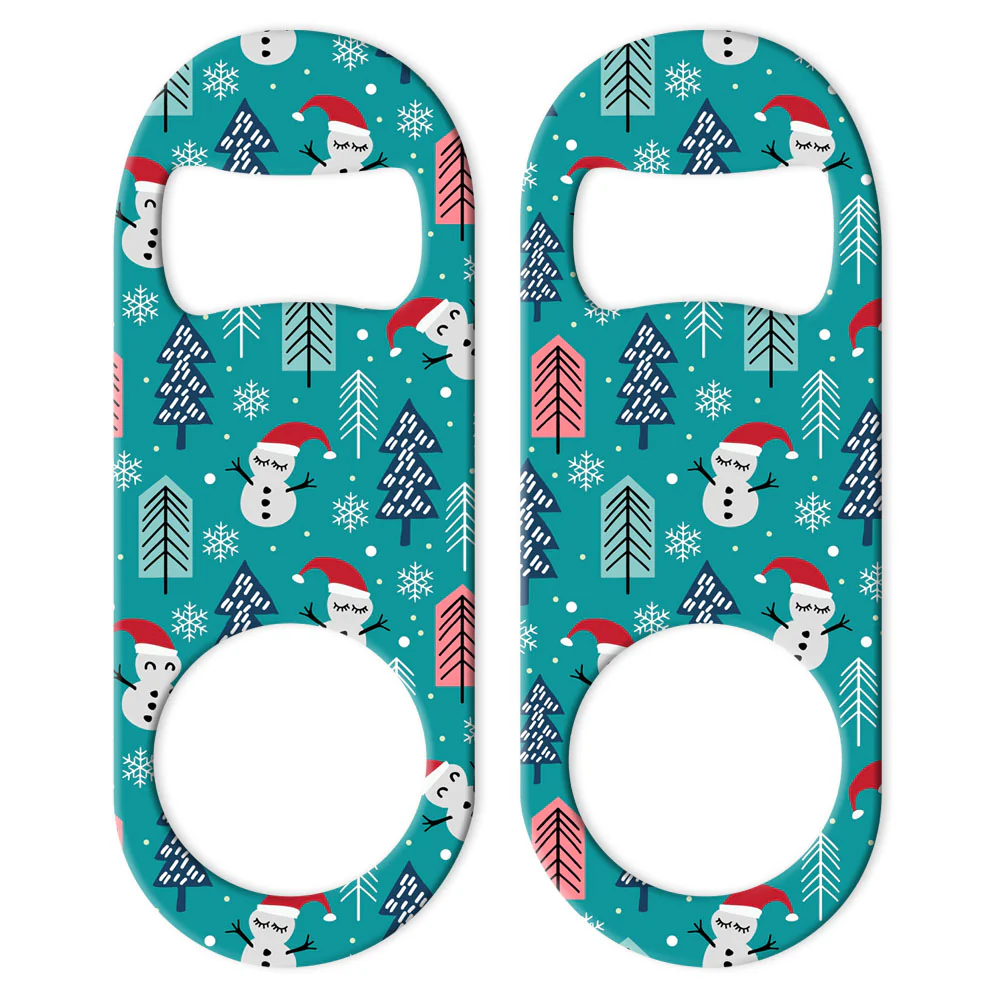 Christmas Pattern Mini Bottle Openers - Sold in Packs of 3 or Individually - Image 6