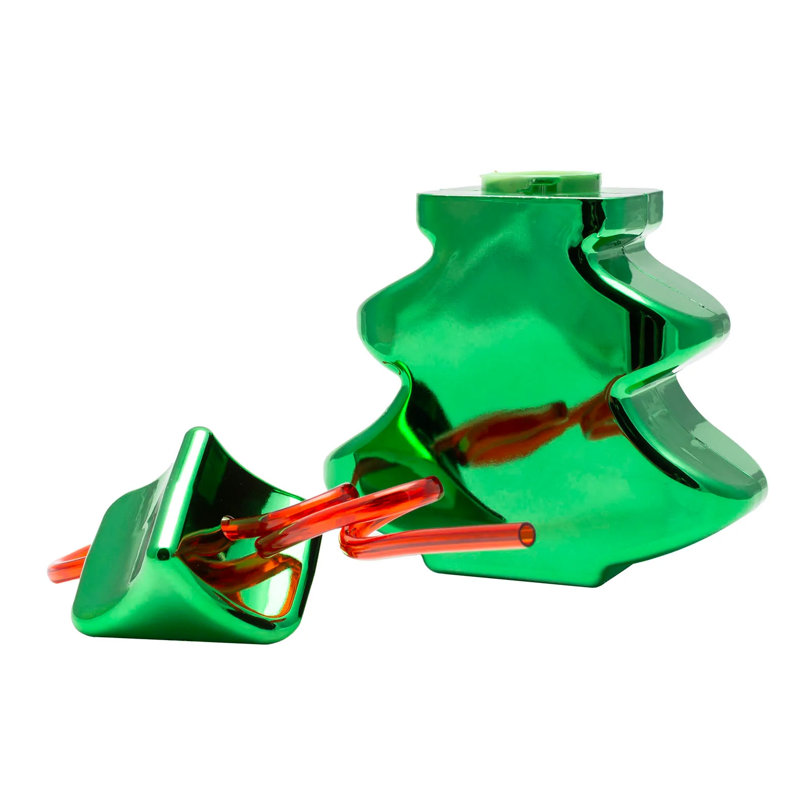 Christmas Tree Novelty Cup with Lid and Straw - 24 ounces - Image 3