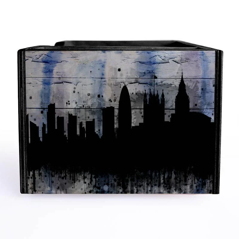 City Scene Wooden Bar Caddy - Image 4