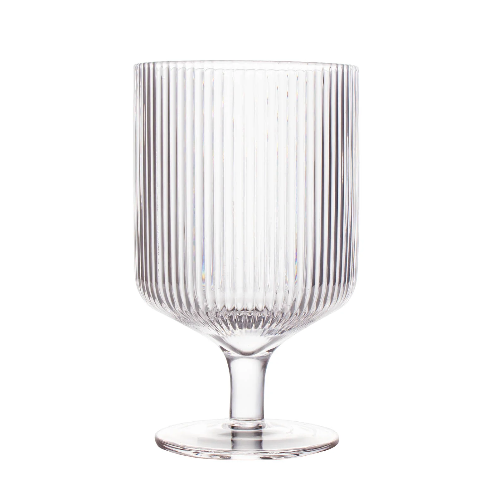 Classic Ribbed Rocks Glass w/Stem - 10 ounce - BarConic®