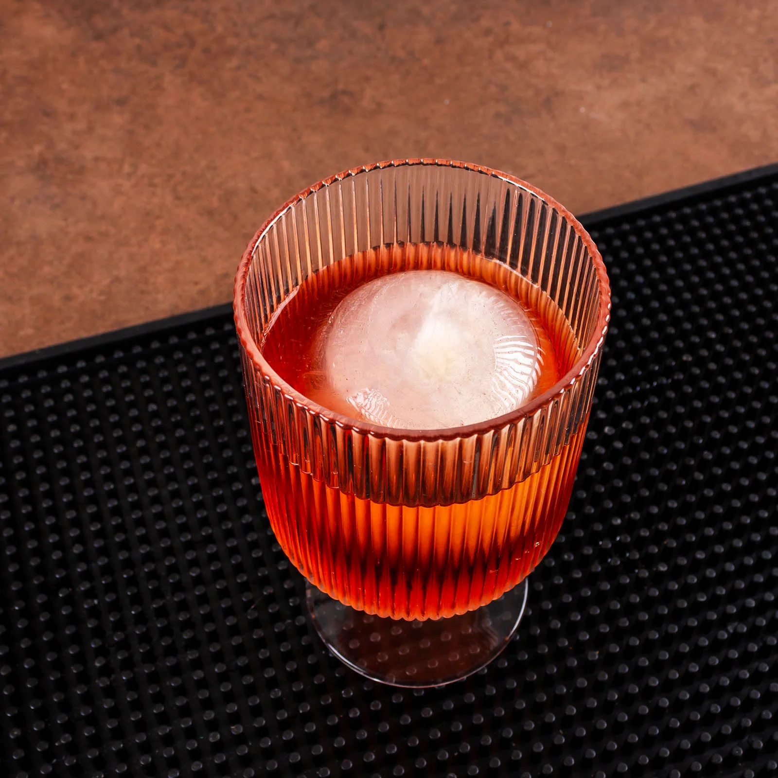 Classic Ribbed Rocks Glass w/Stem - 10 ounce - BarConic® - Image 3