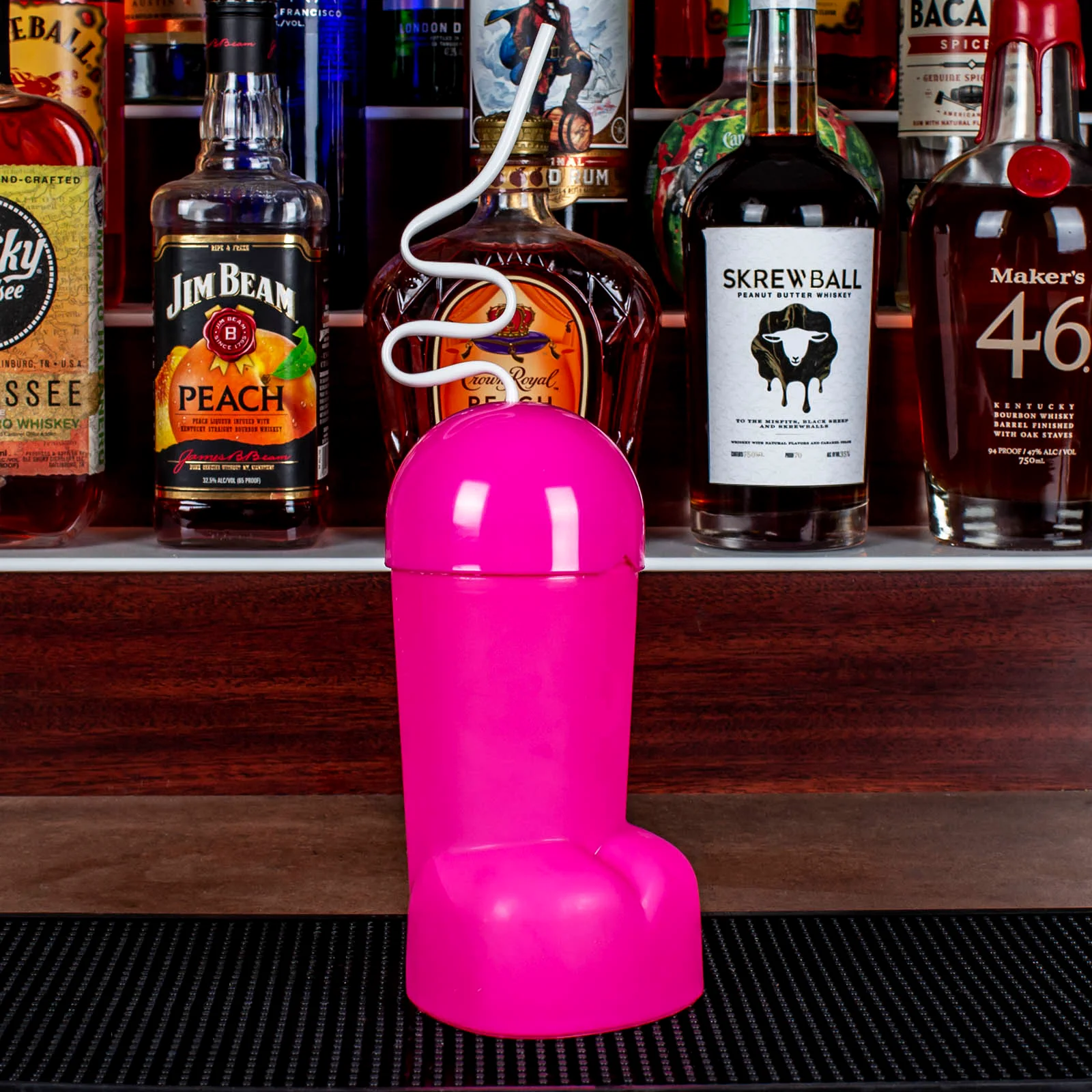 Cock-Tail Cup - 20 ounce w/ Lid & Straw - Image 3