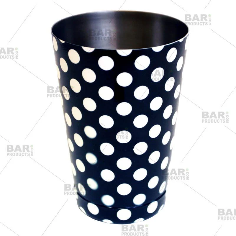 Cocktail Shaker Tin - 18oz weighted - Polka Dots - Image 2