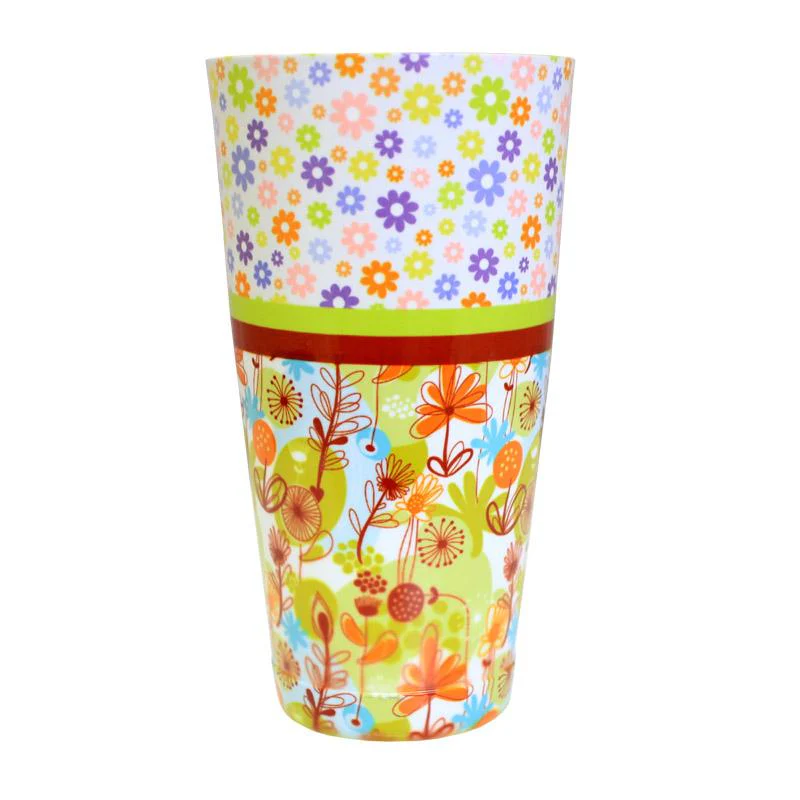 Printed Cocktail Shaker Tin - Cute Floral - 28 ounce Weighted
