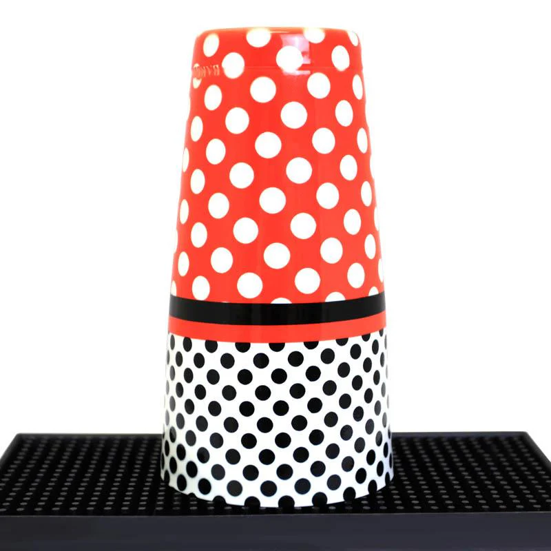 Printed Cocktail Shaker Tin - Minnie Mouse Polka Dots - 28 ounce Weighted - Image 3