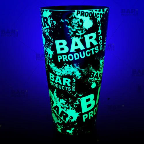 Printed Cocktail Shaker Tin - NEON BPC - 28 ounce Weighted - Image 2