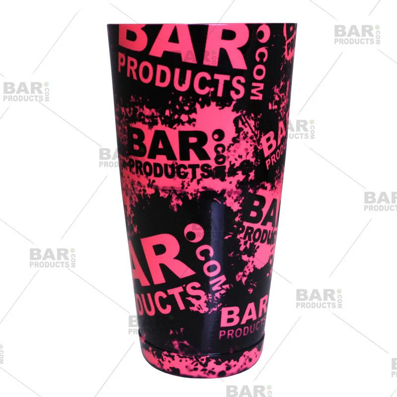 Printed Cocktail Shaker Tin - NEON BPC - 28 ounce Weighted - Image 6