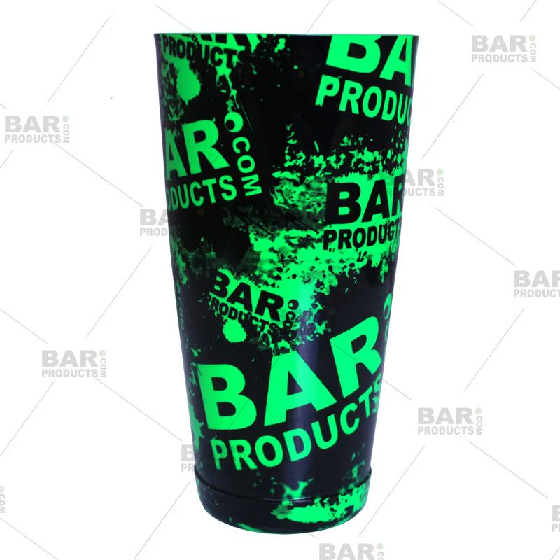 Printed Cocktail Shaker Tin - NEON BPC - 28 ounce Weighted - Image 7