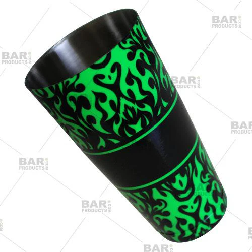 Printed Cocktail Shaker Tin - NEON Swirls - 28 ounce Weighted - Image 6
