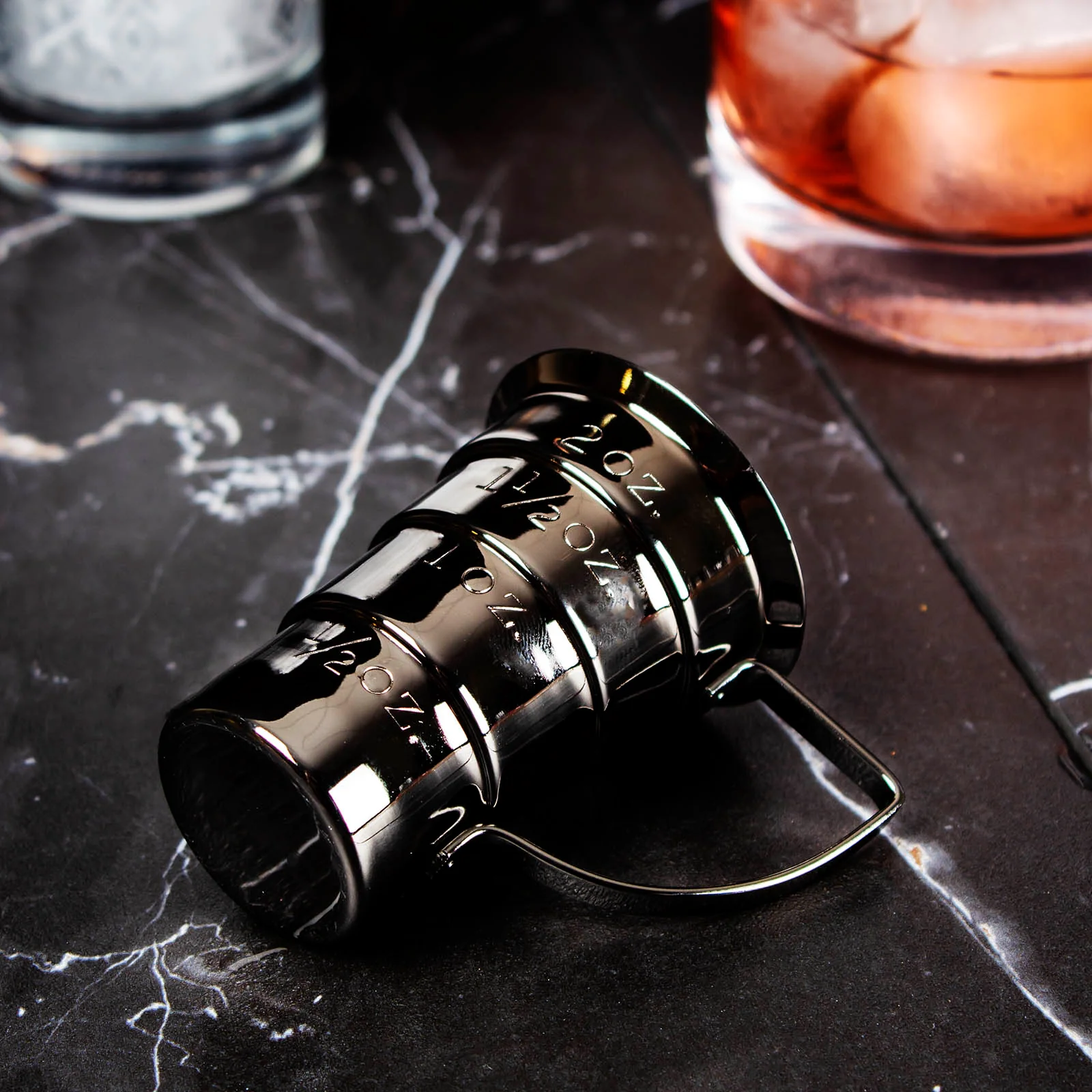Color Options - Olea™ Multi Stepped Jigger with Handle - Image 2